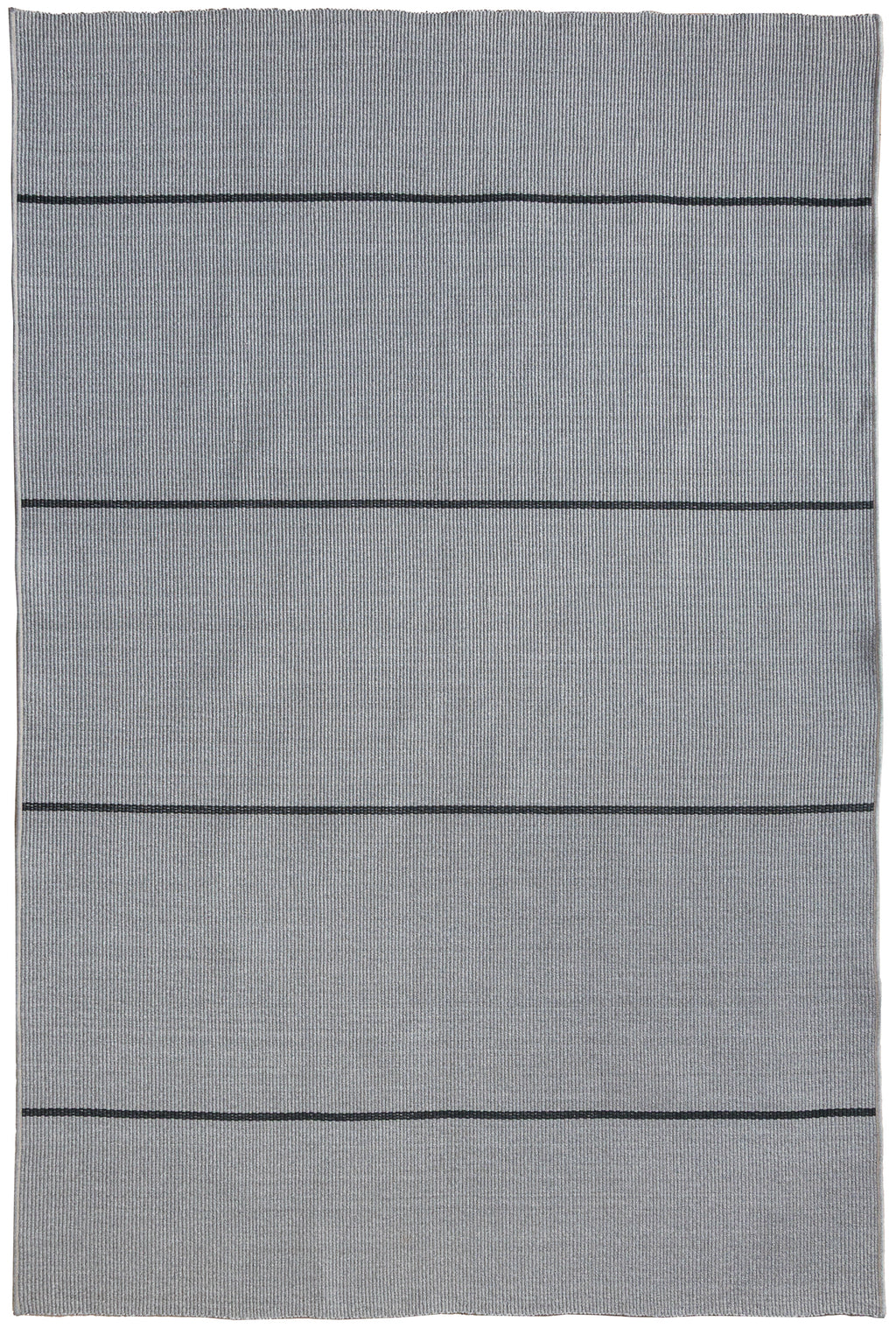 ALFOMBRA LAVABLE GRIS RAYAS NEGRAS DT 2989