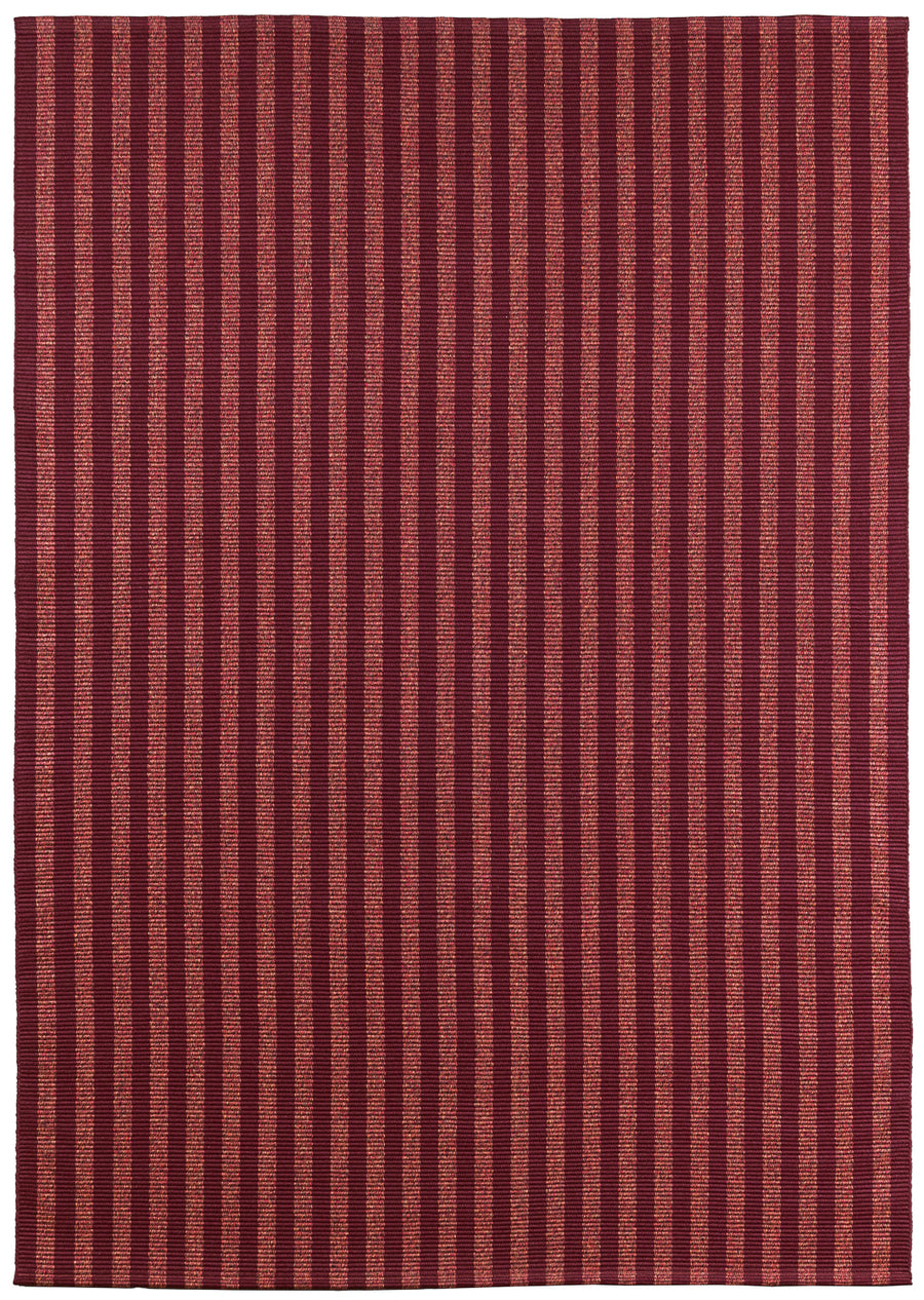 ALFOMBRA LAVABLE LÍNEAS GRANATE TEJA DT 3485